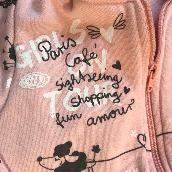 Pulla Bulla Girls Paris Hoodie Zip set - Picture 6 of 6